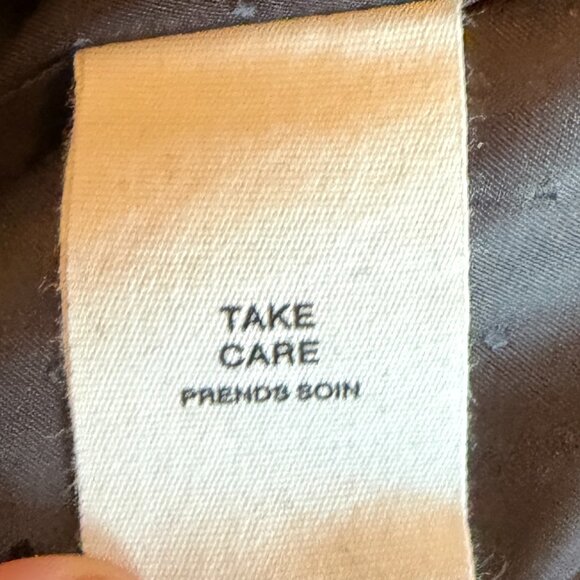 Avec Les Filles A-Line Twill Moto coat small black zippers wool biker long - Picture 11 of 12